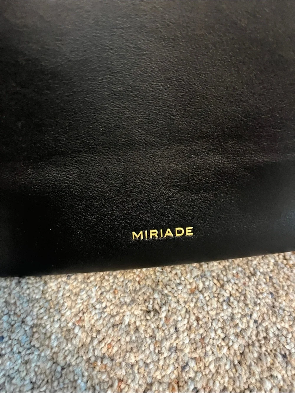 Brand new! Never used!Muriade Black Leather shoulder purse with Drawstring Pouch - Picture 4 of 8